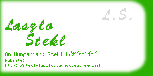 laszlo stekl business card